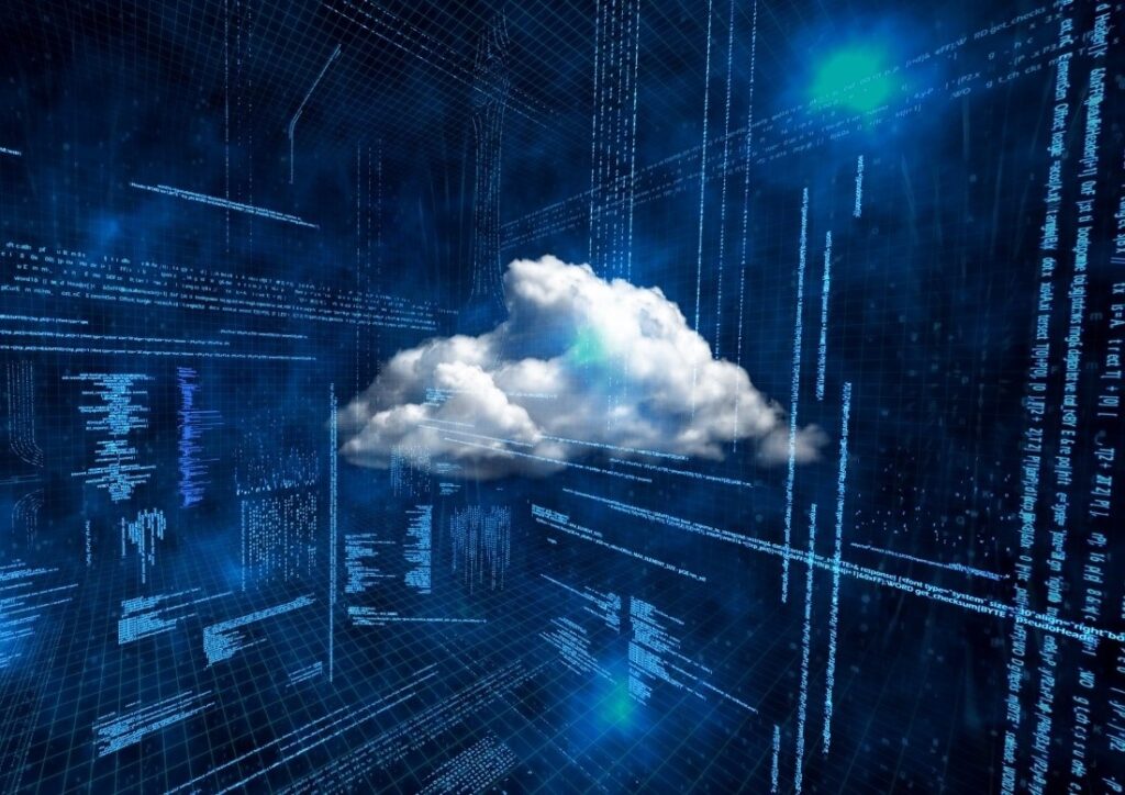 a conceptual image of cloud computing