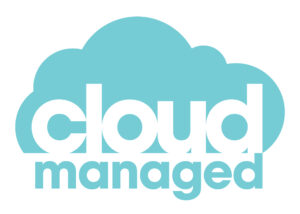 Cloud Managed Networks Stacked Teal Logo