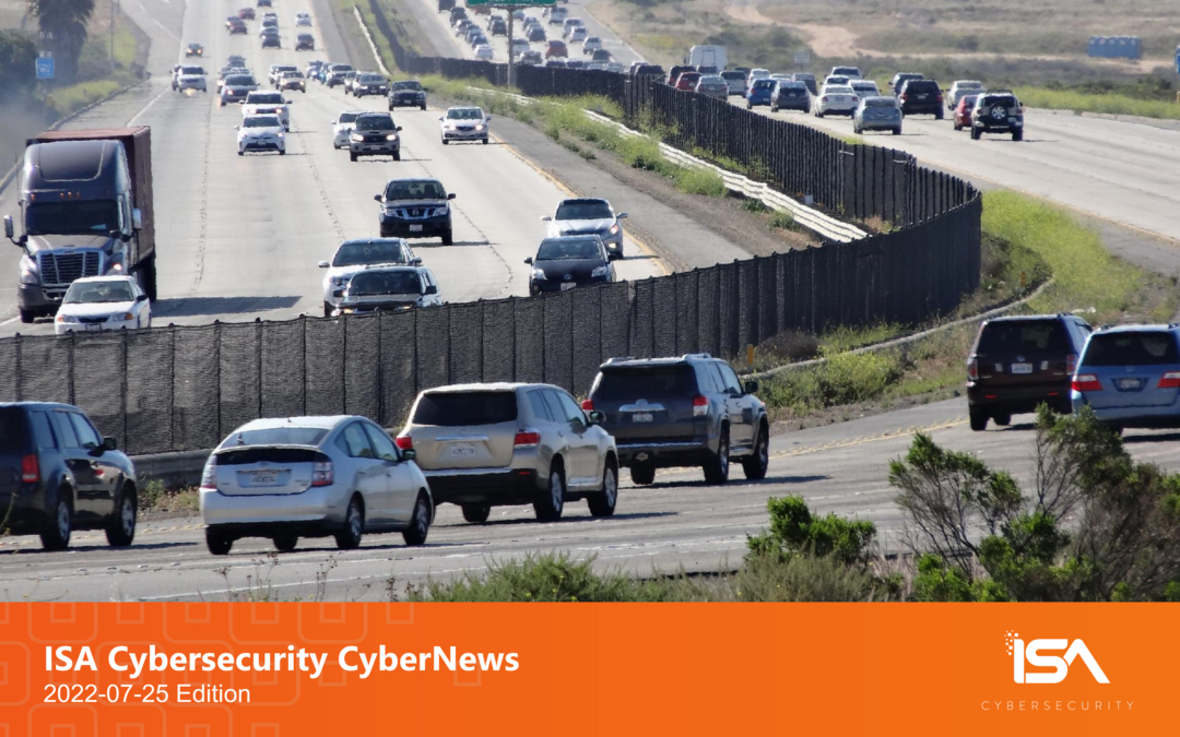 Latest Cybersecurity News 2022-07-25 Edition