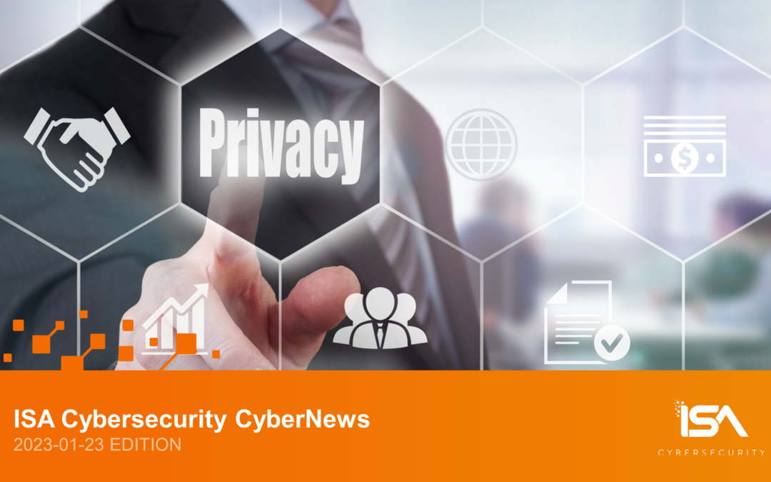 Latest Cybersecurity News 2023-01-23 Edition