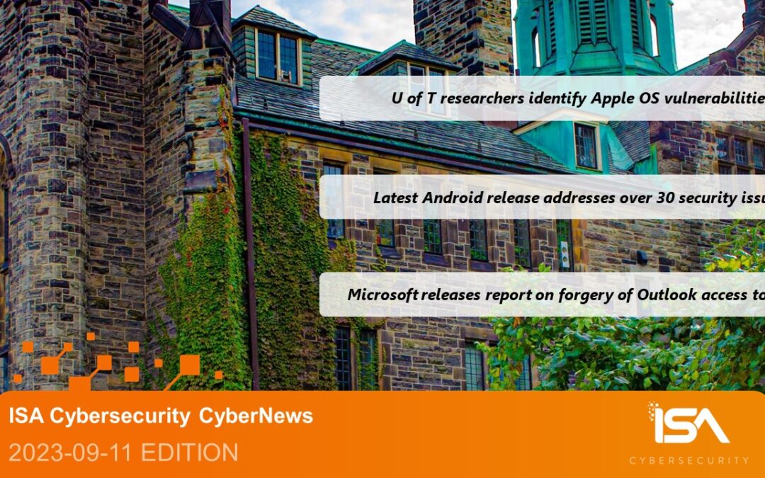 Latest Cybersecurity News 2023-09-11