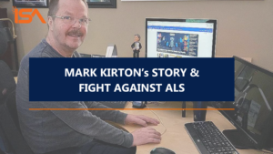 Image of Mark Kirton at this computer